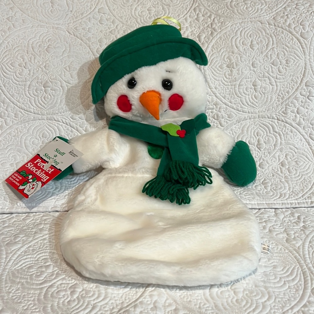 Bradford Novelty Stuff‎ a Stocking Snowman Pocket Stocking, NWT